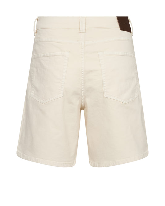 Ecru shorts with a patch on a white background from Mos Mosh