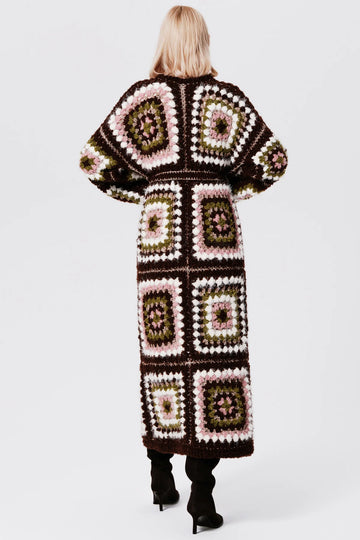 Madison Hand Knit Coat Bubblegum