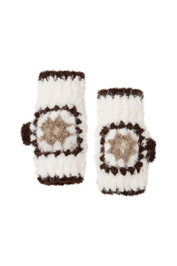 Madison Hand Knit Gloves Oak Brown