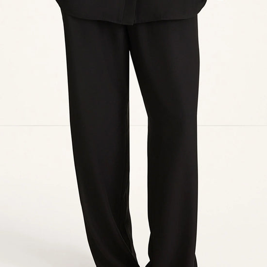 Black pants on a white background
