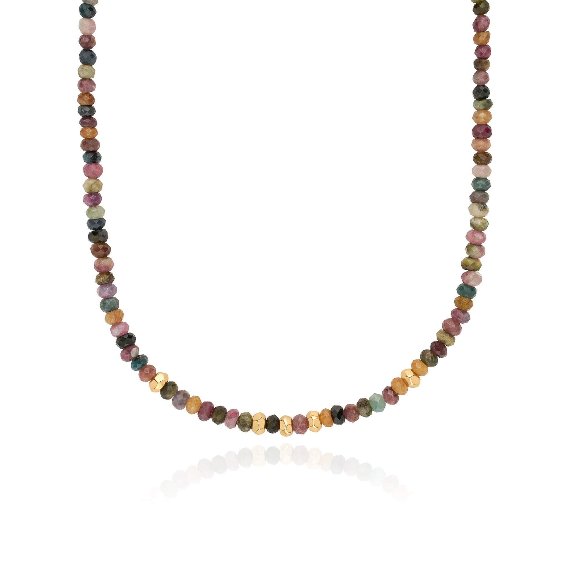 multicolour beaded necklace