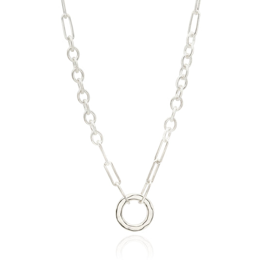 Sterling silver chunky chain necklace