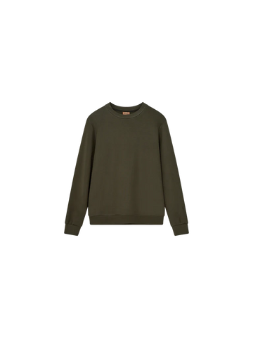 dark green round neck sweatshirt 