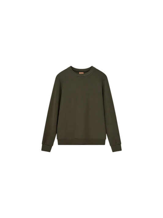 dark green round neck sweatshirt 