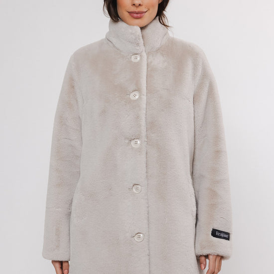 birch faux fur coat 