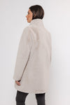 birch faux fur coat  rear view