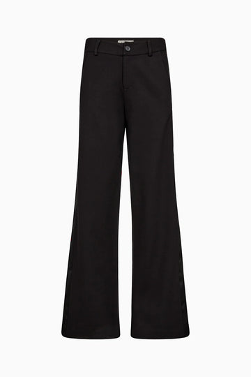 Black wide-leg pants on a white background from Pieszak