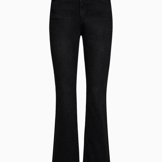 Black jeans on a white background