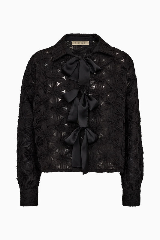 Lexie 3D Chiffon Tie Jacket