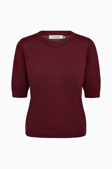 Maroon sweater on a white background