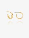 small hoop gold earrings with varying sizes rings form rachel jackson