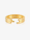 gold triple band open ring from rachel jackson