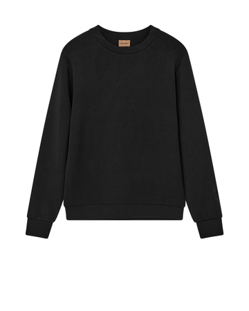 Mens black crew neck sweatshirt