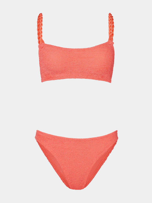 Phoebe Underband Bikini Metallic Coral