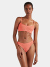 Phoebe Underband Bikini Metallic Coral