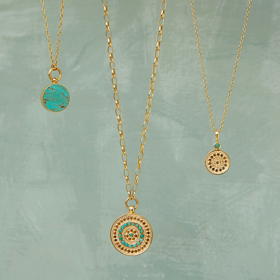 3 gold palted sterling silver necklaces 