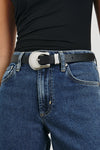 Rodeo Belt Black Silver