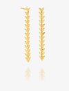 Rachel Jackson drop earrings on white background side view