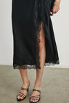 Rylan Skirt Black Crinkle