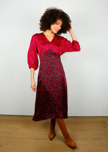 Maggie Dress Leo/Paisley Pinks