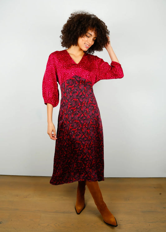 Maggie Dress Leo/Paisley Pinks