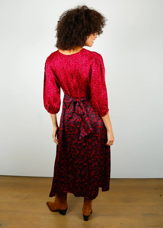 Maggie Dress Leo/Paisley Pinks