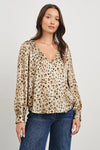 Sandra Top Champagne Leopard