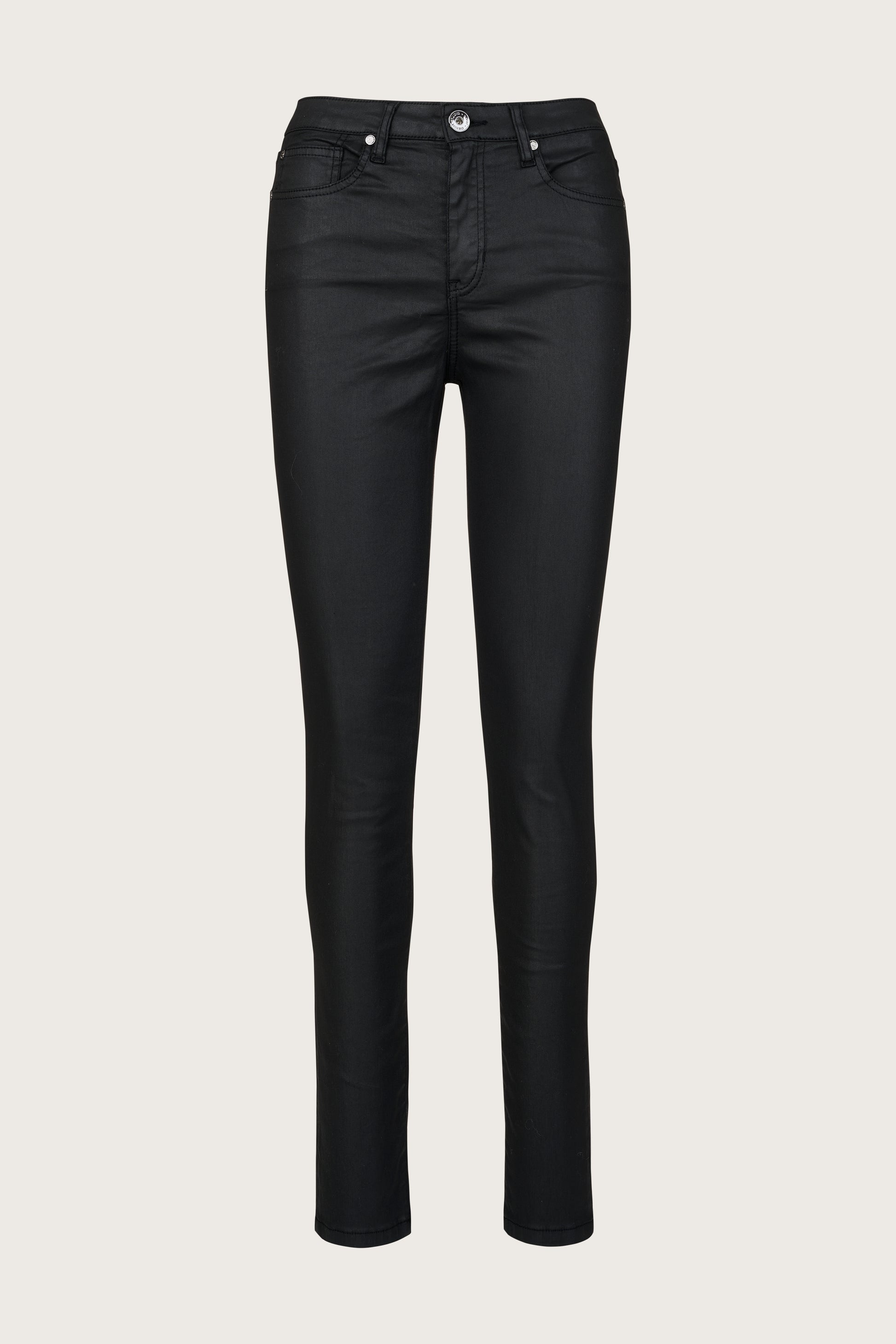 black high rise slim fit jeans