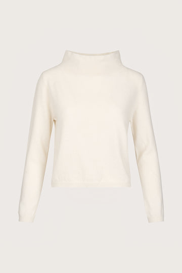 White open neck jumper