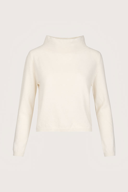 White open neck jumper