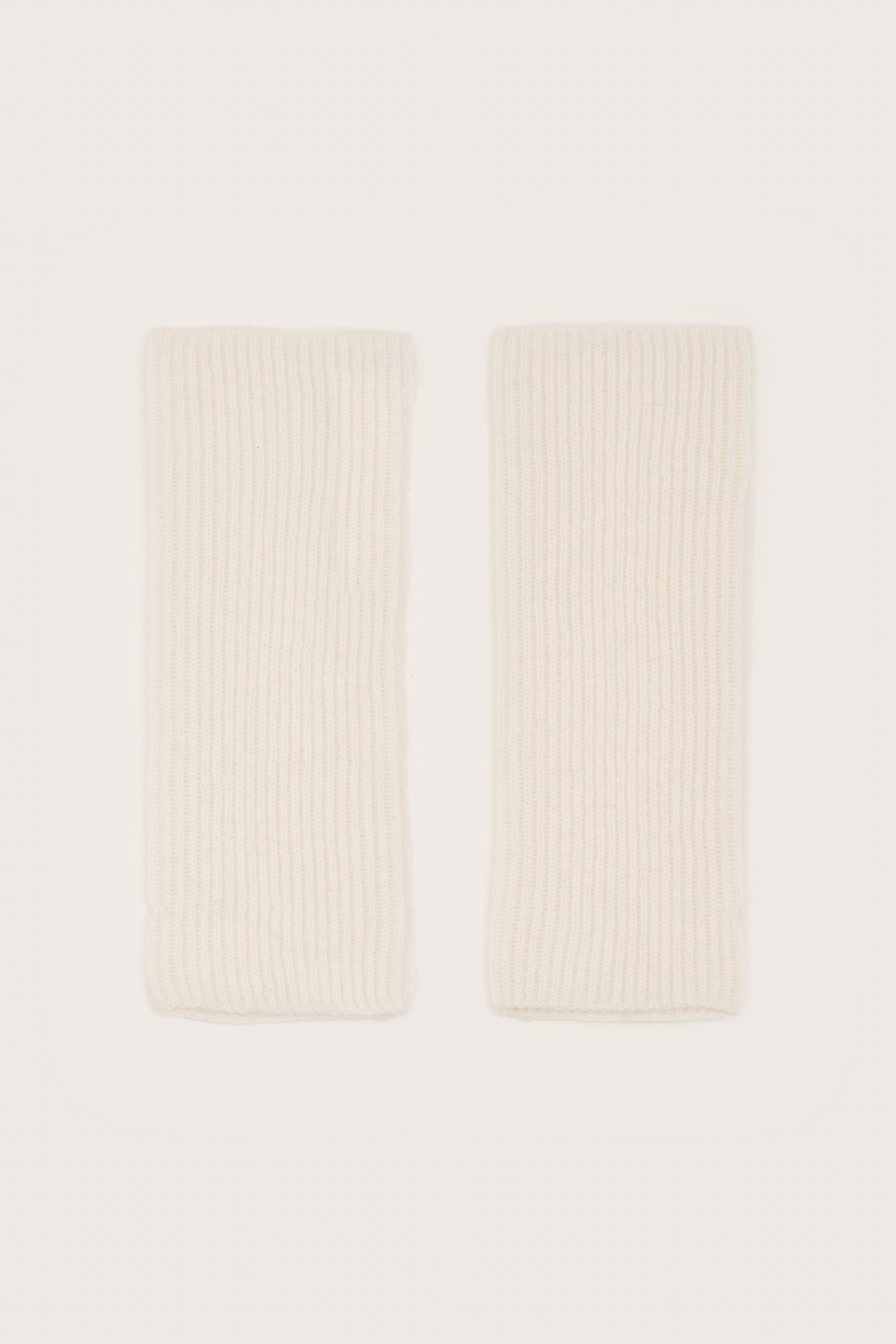 Winter white wrist warmers