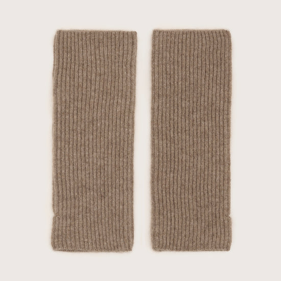 Brown wrist warmers