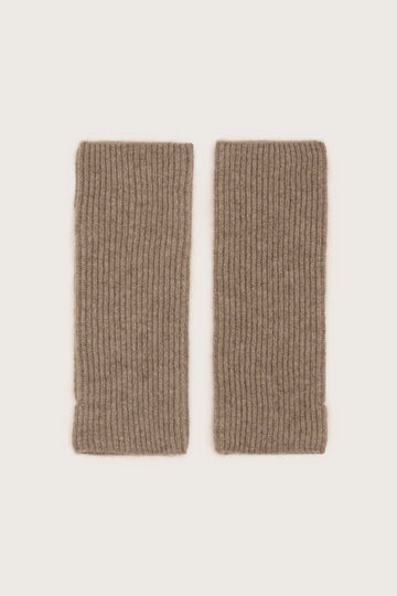 Brown wrist warmers