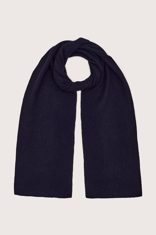 Navy cashmere scarf