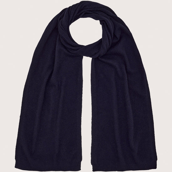 Navy cashmere scarf