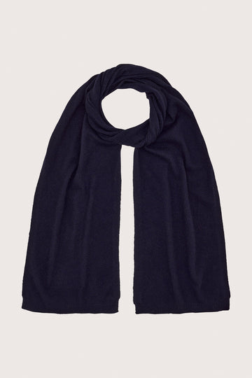 Navy cashmere scarf