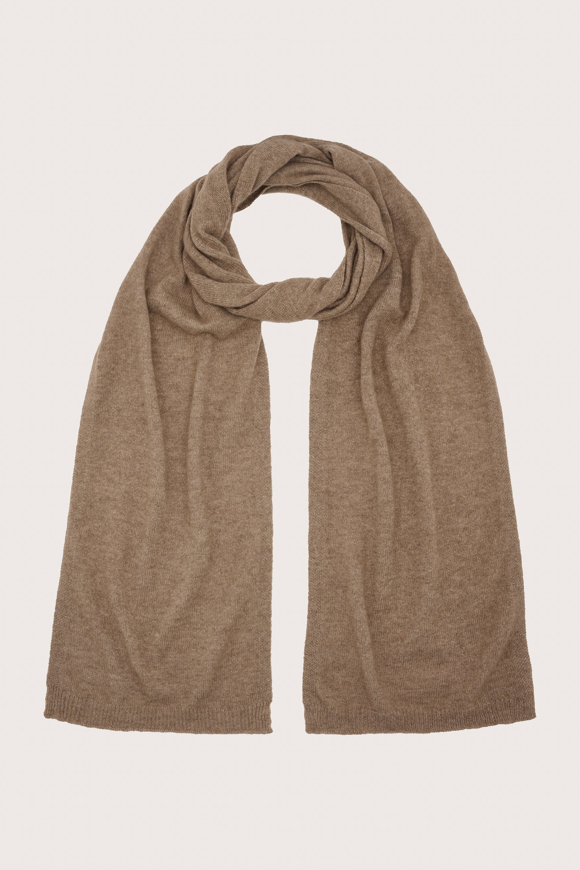 Brown cashmere scarf