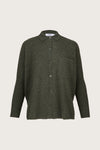 cashmere button down jumper with ribbed sleeves and collar 