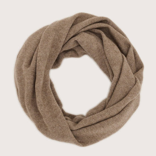 brown cashmere snood