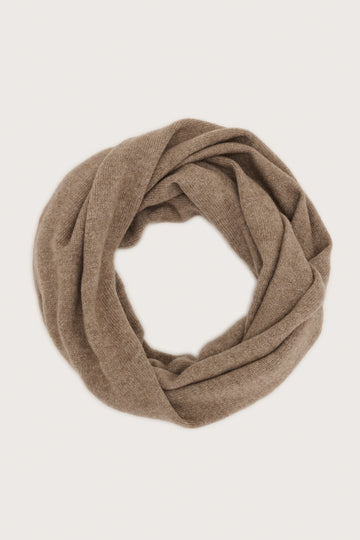 brown cashmere snood