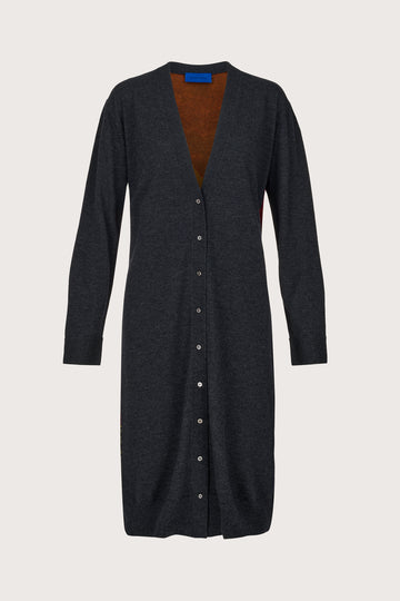 Flyn Long Cardigan Charcoal