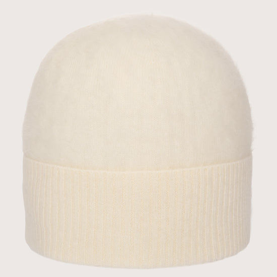 Cream cashmere beanie from Absolute Cashmere