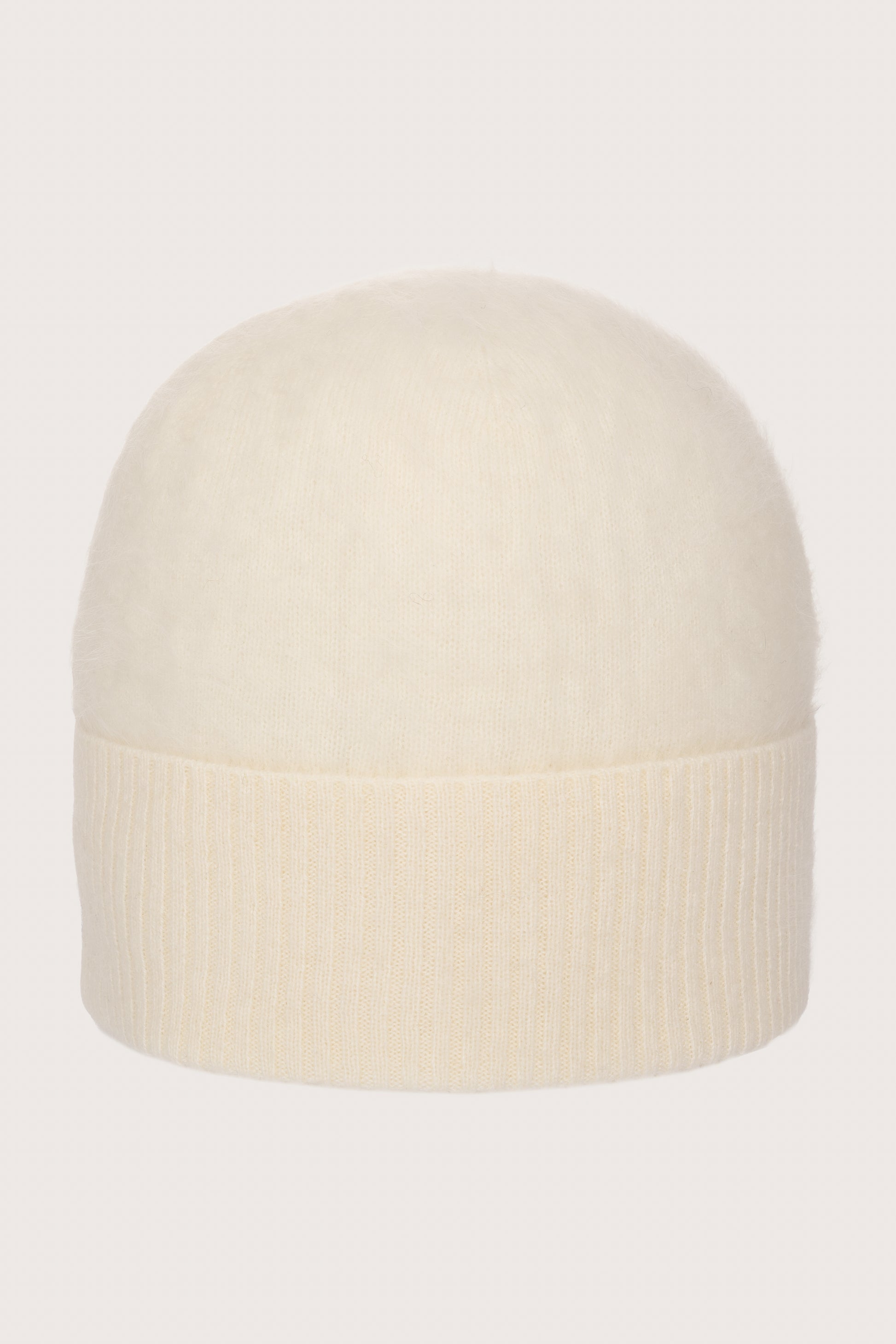 Cream cashmere beanie from Absolute Cashmere