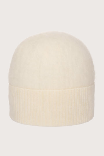 Cream cashmere beanie from Absolute Cashmere