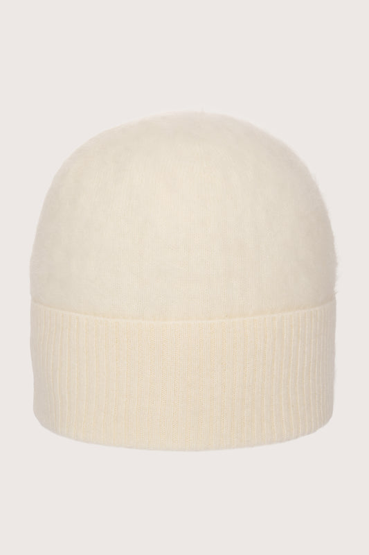 Cream cashmere beanie from Absolute Cashmere