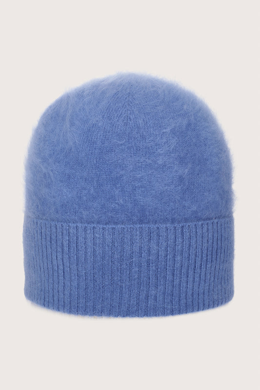 Denim  blue cashmere beanie from Absolute Cashmere
