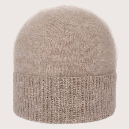 Light chestnut cashmere beanie from Absolute Cashmere