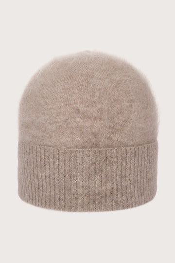Light chestnut cashmere beanie from Absolute Cashmere