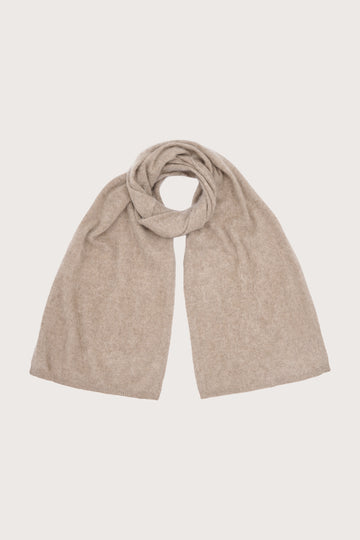 light brown brushed cashmere scarf