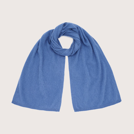 brushed cashmere blue scarf